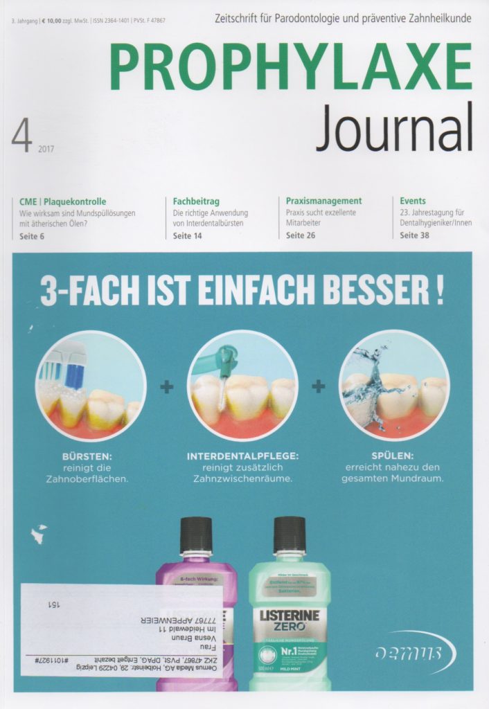Prophylaxe Journal Ausgabe 4 - 2017